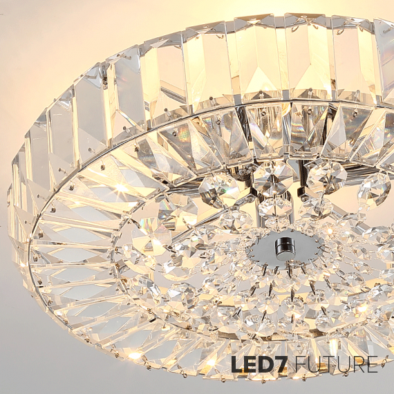 Loft Industry Modern - Small Tile Top Chandelier